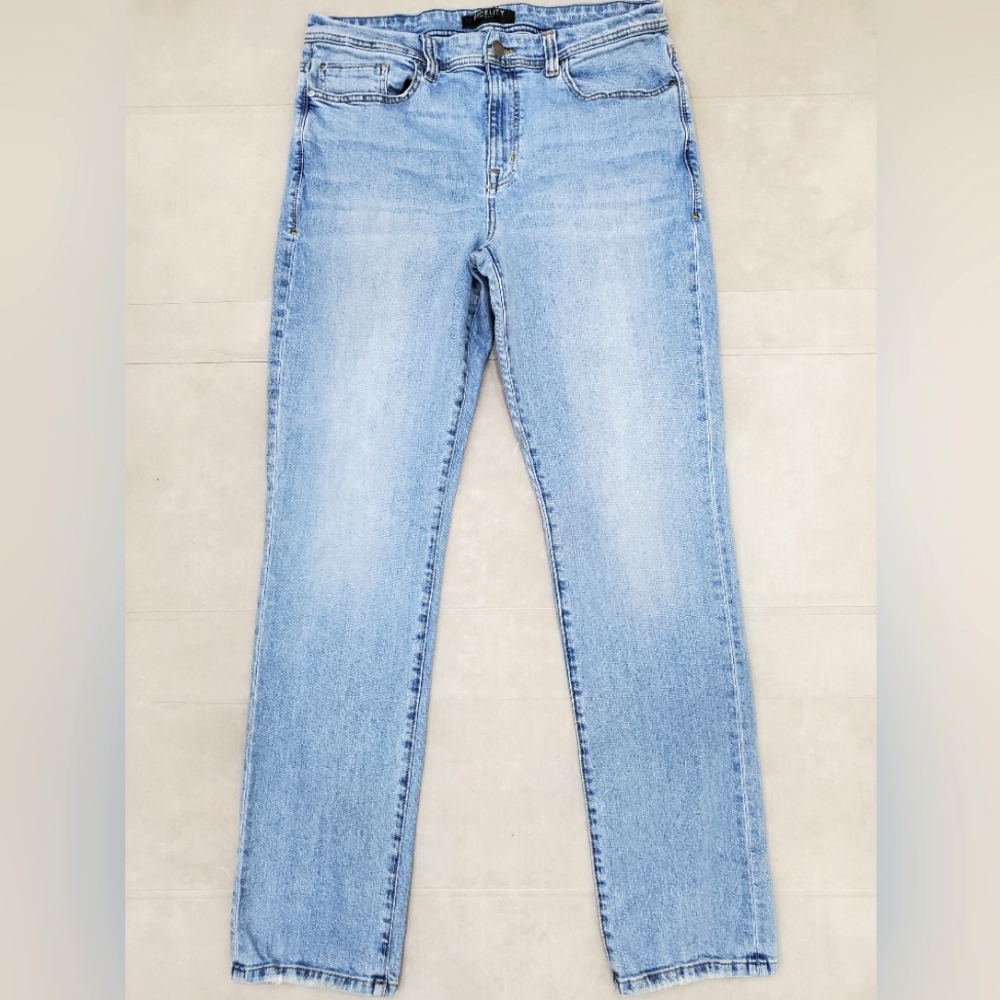 Fidelity denim Jimmy jeans men's 36×36 cut# 12514 light wash straight leg